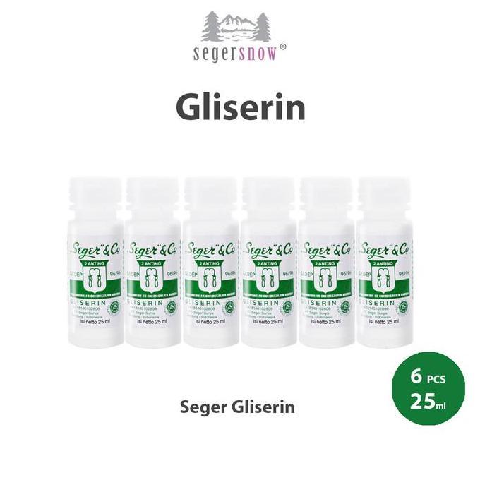 Lbios - Seger Gliserin 25Ml Isi 6Pcs Pelembab Kulit Kering & Bibir Pecah-Pecah | Perawatan Kulit Har