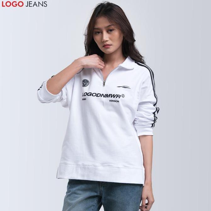 Logo Jeans Sweater Wanita Brielle 34447L1OW