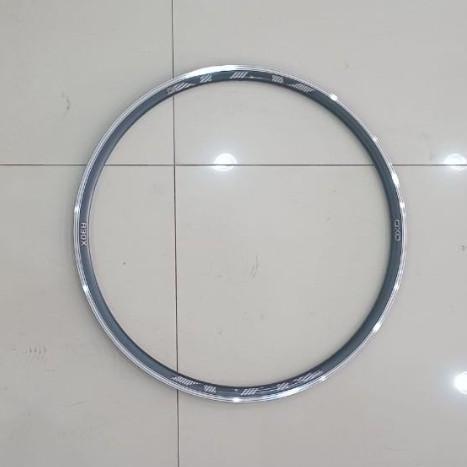 Rims Velg Rim 700C R30X 20H 24H 32H 29 Mm Cnc Hitam Silver