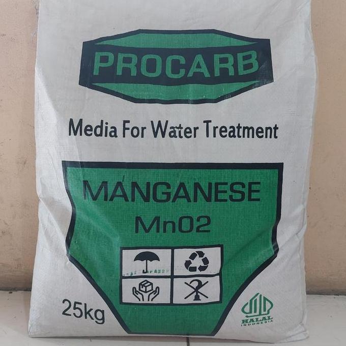 Manganese Mno2 Procarb / Media Filter Air Mangan