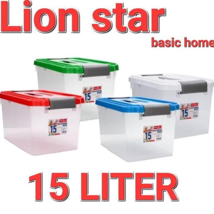 // CONTAINER BOX LION STAR BASIC HOME 15 LTR/BOX PLASTIK LION STAR BASIC HOME/KOTAK BOX LION STAR AS