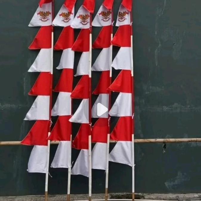Pilihan - Bendera Umbul Umbul Merah Putih Warna Warni Umbul Umbul Kain Gergaji