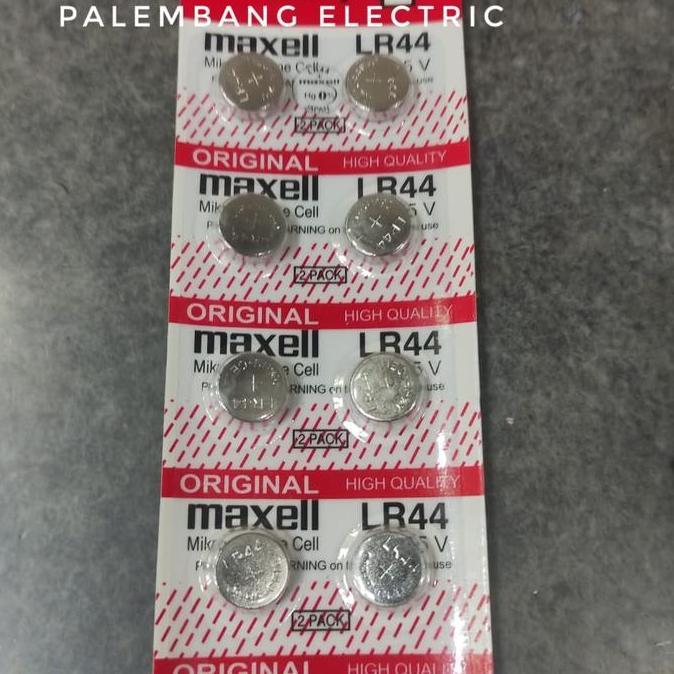 Buruan serbu] Baterai LR 44 LR44 LR-44 baterai jam isi 10 pcs