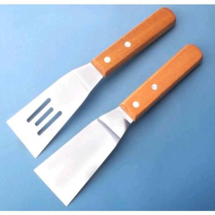 [KITCHU] Lisse Shovel Spatula Sutil Kape Martabak Pizza Steak Frying Teppanyaki