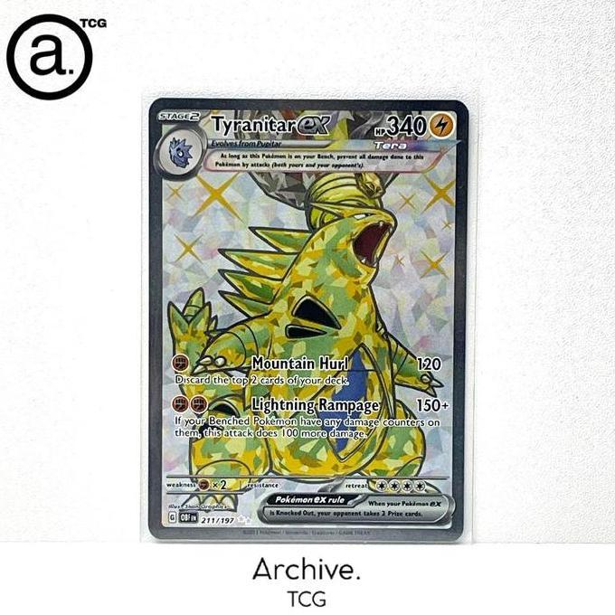 LARISS Tyranitar ex SR (211/197) Pokemon English ~ Obsidian Flames (OBF)