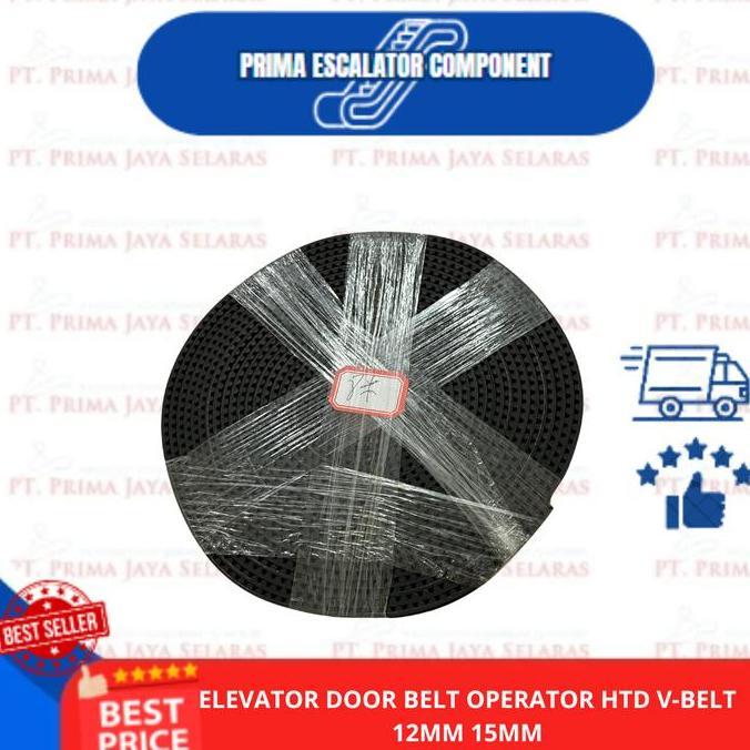 ELEVATOR DOOR BELT OPERATOR HTD V-BELT 12 MM 15 MM RESTOCK