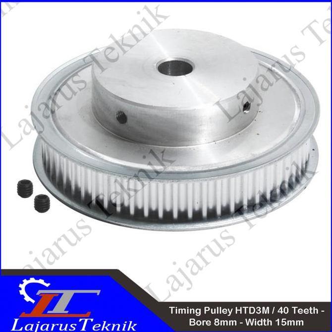 TIMING PULLEY HTD 3M - 40T - BORE 8MM - WIDTH 15MM READY