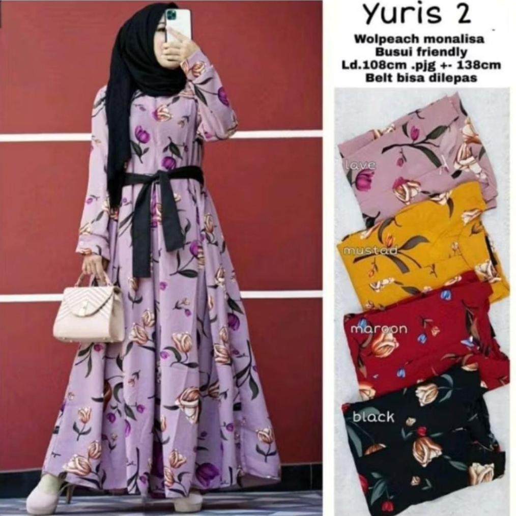 BIG SALE GAMIS BUNGA TULIP // GAMIS TULIP KATUN PREMIUM