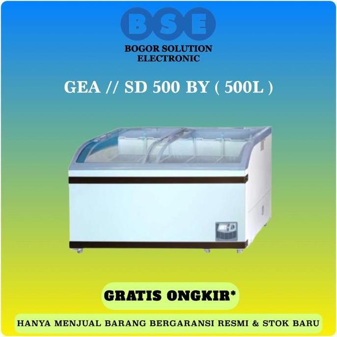 Allthebest- Freezer Sliding Curve Glass GEA 500 Liter SD-500-BY GEA SD500BY 500L