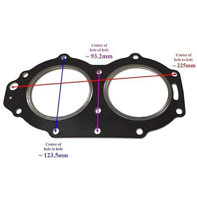 TSE 6F5-11181-A1 Gasket Cylinder Head Mesin Tempel Head Gasket Sparepart Mesin Tempel