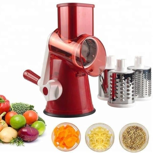 Alat Parut Keju Sayuran Buah Round Blades Slicer Putar nelsky SS