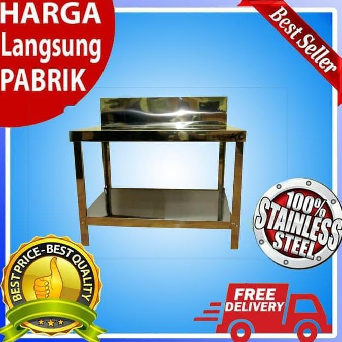Meja Kompor Stainless Stell Serbaguna Merk Metalco MT2