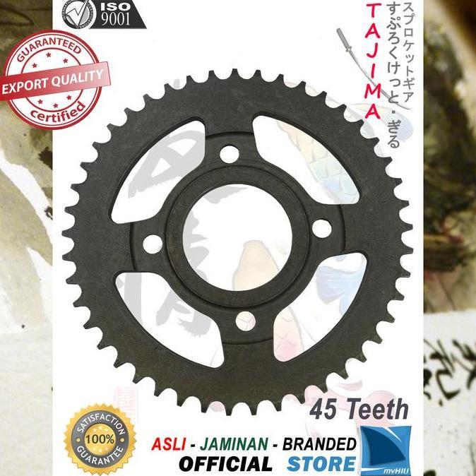 GIGI TARIK 428-45T HONDA TIGER REVO GIR BELAKANG SPROCKET GEAR TAJIMA BARU