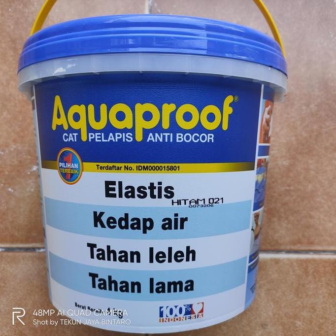 AQUAPROOF HITAM - 4 KG - CAT PELAPIS ANTI BOCOR