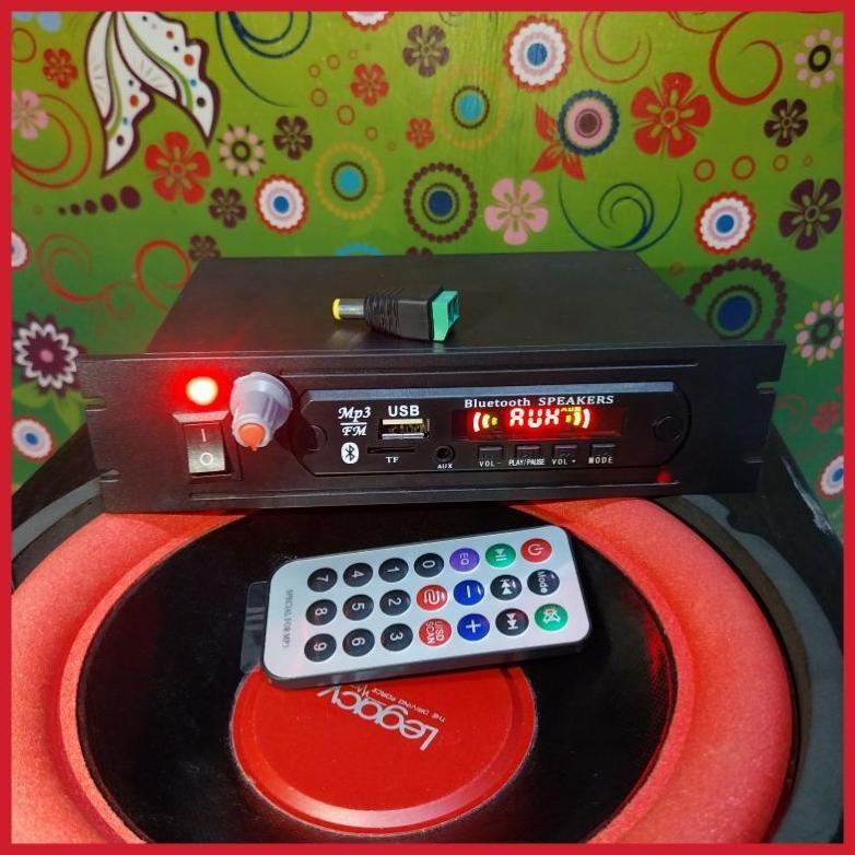 power amplifier bluetooth rakitan 12v dc stereo 230watt / tape mobil single din rakitan