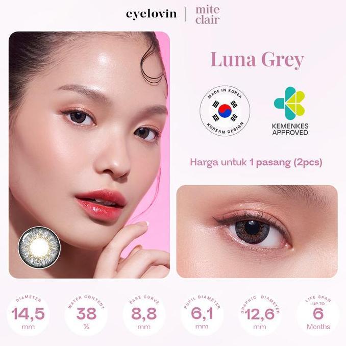 Eyelovn Softlens Mite Clair - Luna Grey