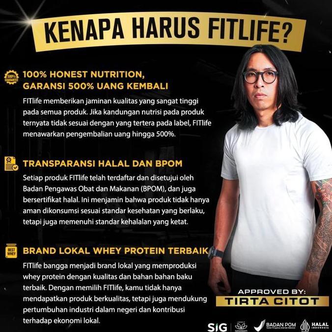 Fitlife BEAZT WHEY Protein 5 lbs WPC 80 5lb BPOM Susu Gym Fitness Halal BPOM