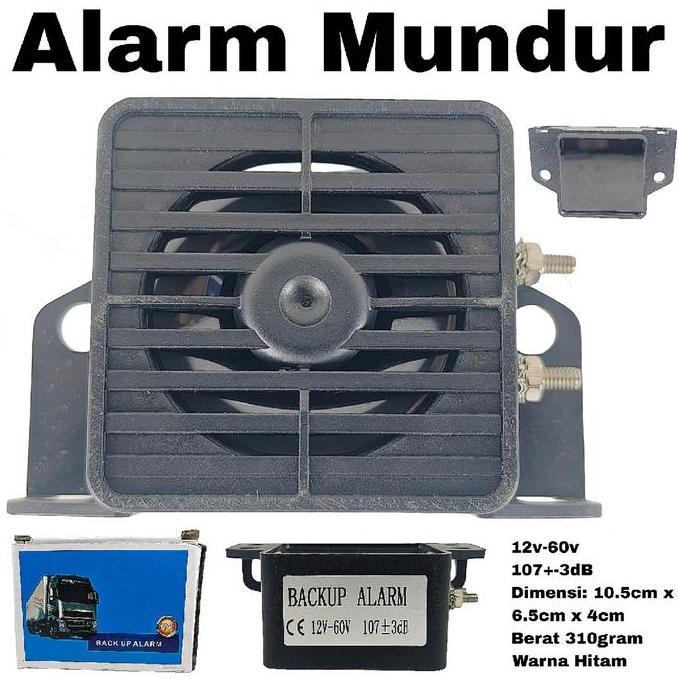 DS103 >> Alarm Mundur 1 Suara 12v-60v Buzzer Klakson Mundur Mobil Truck