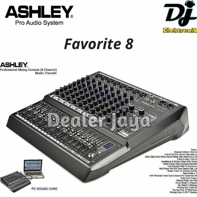 Allthebest- Mixer Analog Ashley FAVORITE 8 / FAVORITE8 - 8 channel