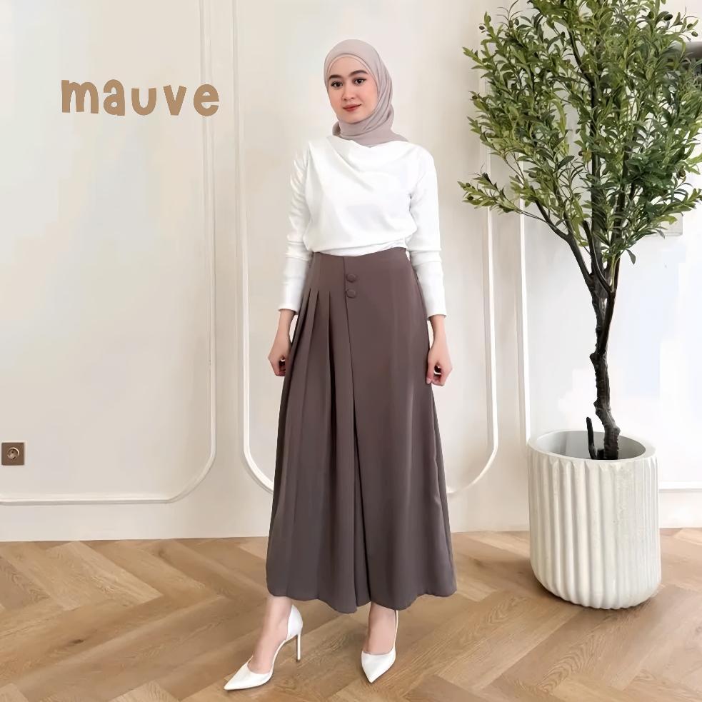 NEW DEALS Celana Kulot Rok Wanita High Waist | Casual Formal Bahan Furano Nyaman Dipakai