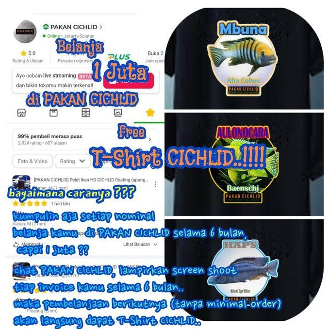 [Pakan Cichlid] Pelet Ikan Waterpros Pump Performance 185 Gram