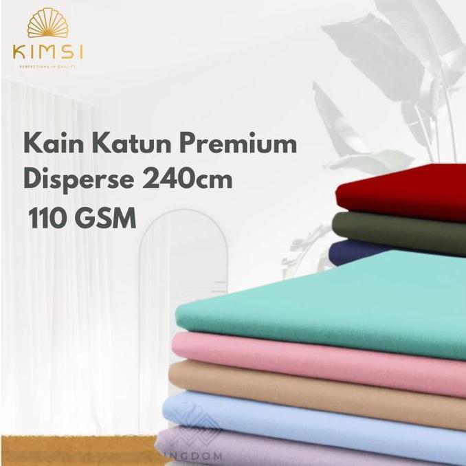 Kain Meteran Bahan Katun Polos Micro/Disperse Premium Polos Tebal / Background Foto / Bahan Kain Met