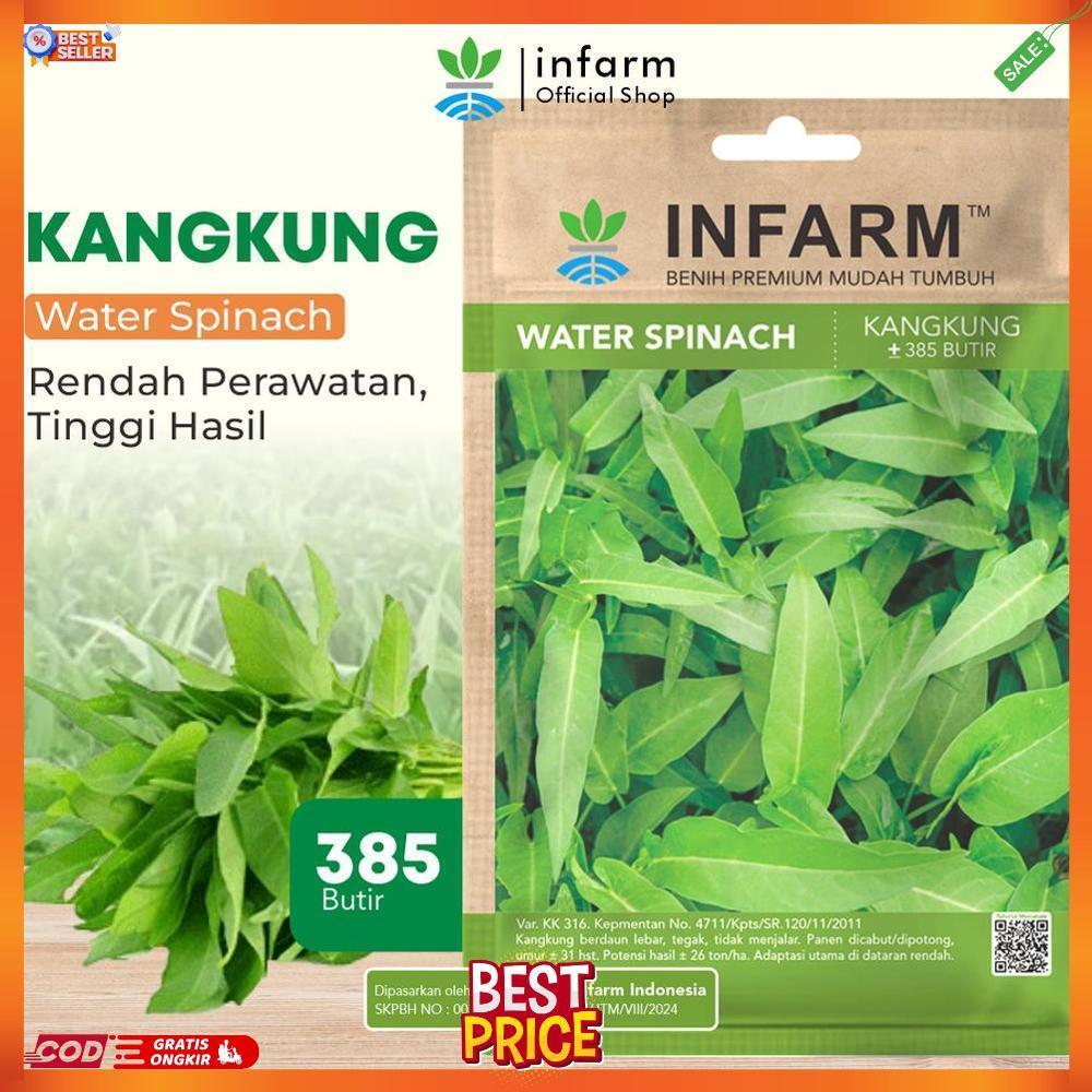 INFARM - Benih Sayur Kangkung Unggul Bibit F1 Sayur Kangkung Premium Bibit Sayuran Kangkung CD Infar