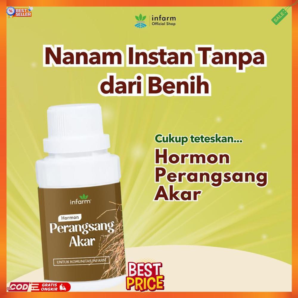INFARM - Nutrisi Akar Tanaman 125 ml, Nutrisi Perangsang Akar Penyubur Tanaman Akar Cepat Tumbuh CD 