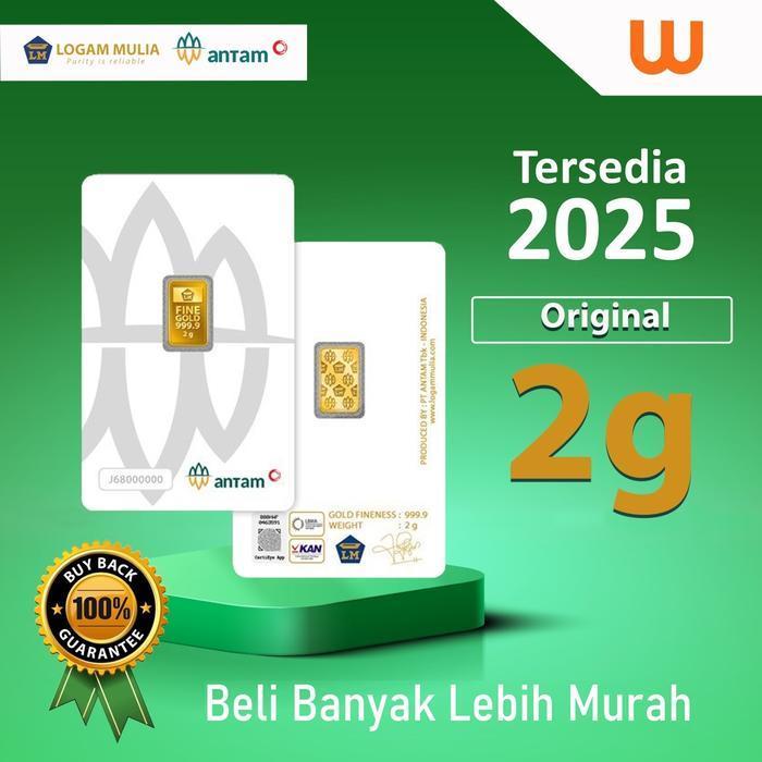 2 GR (GRAM) GOLDBAR/LOGAM MULIA/LM/EMAS ANTAM BERSERTIFIKAT LBMA ORIGINAL DAN TERPERCAYA