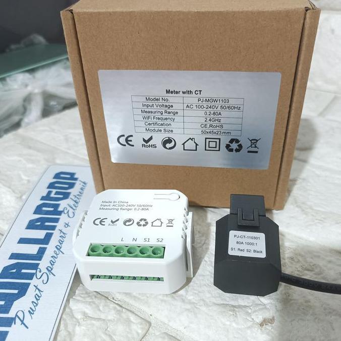 Kwh Meter Wifi Ac Meter Watt Meter Wattmeter 80A 220V 16Kw Tuya