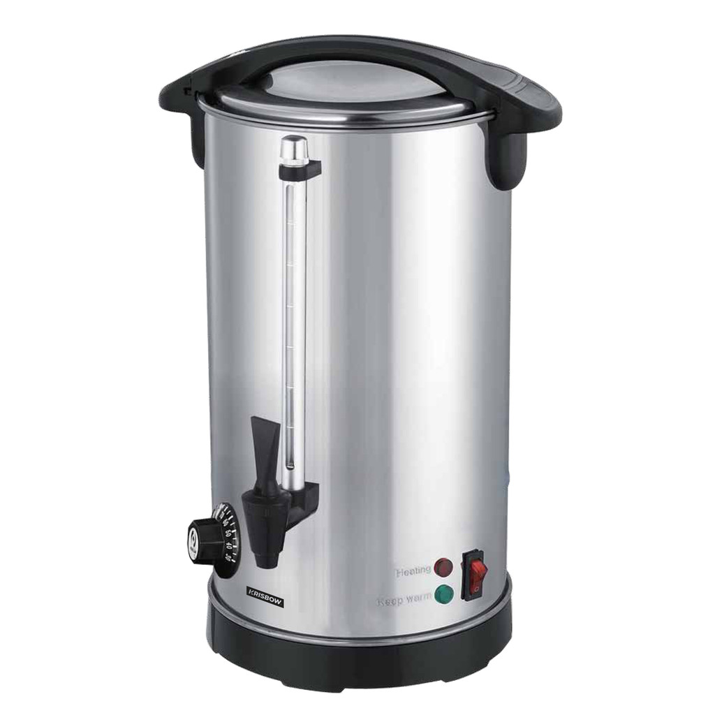 Water Boiler Teko Listrik 2in 1 20 L Stainless Steel Krisbow 10109819 MRWB20L / Water Boiler Krisbow