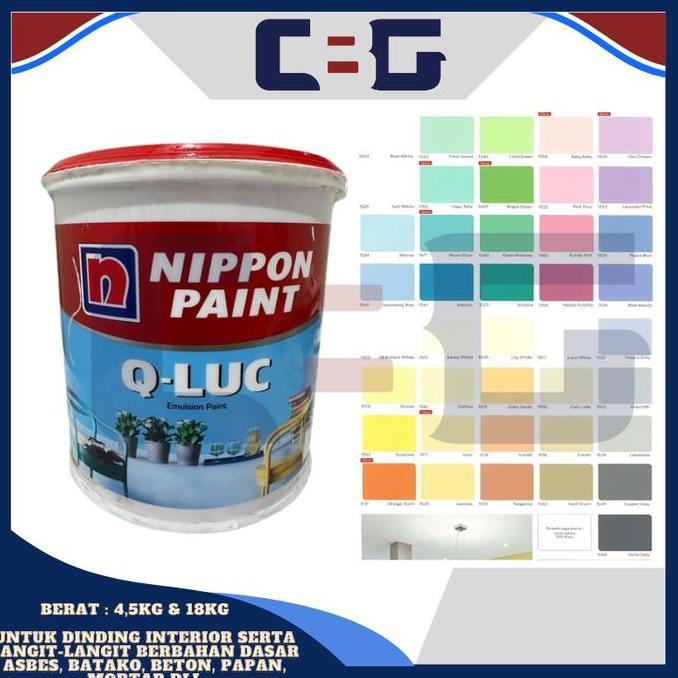 CAT TEMBOK NIPPON PAINT QLUC Q-LUC Q LUC 18 KG ( GOSEND ONLY )