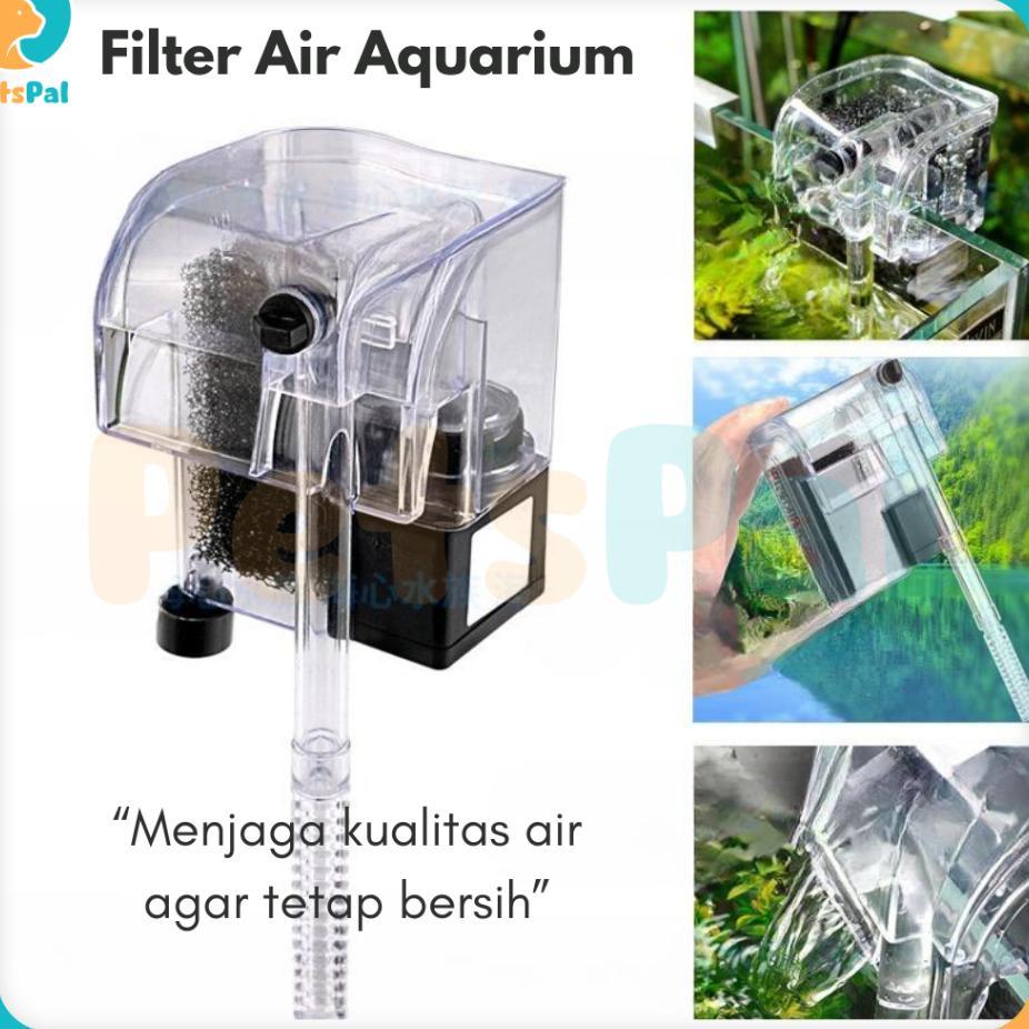 Filter Air Akuarium Jernih Air Terjun Filter Gantung Spons Penyaring Akuarium Filter Sponge Waterfal