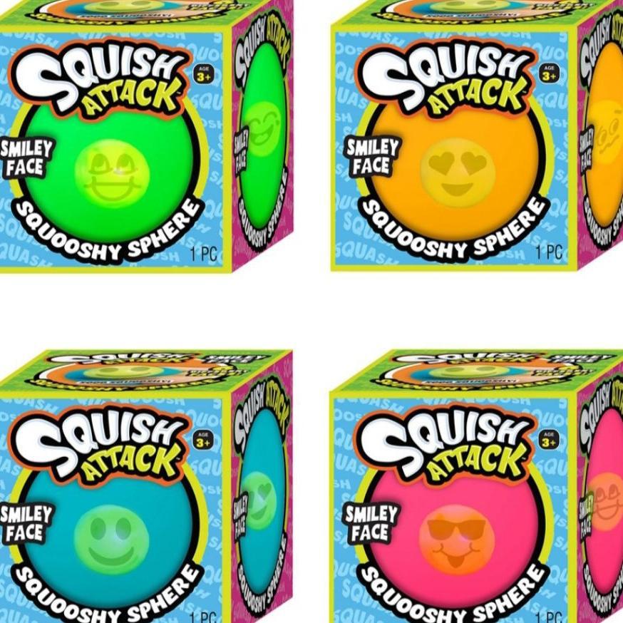 Bydesign Squish Attack Smiley Face Mainan Anak Squishy
