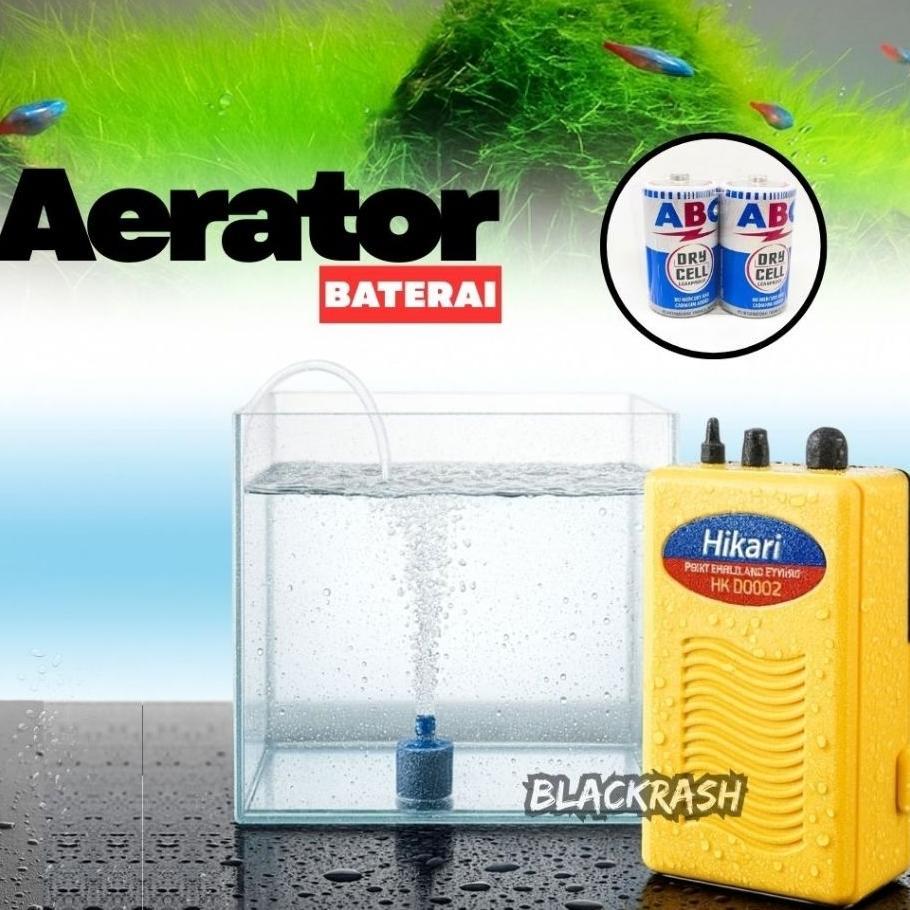 Aerator Baterai 002 - Pompa Oksigen Aquarium Ikan Hias