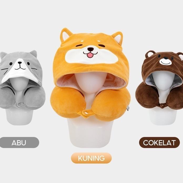 Kkb - Alba Sol Hooded Neck Pillow Bantal Leher