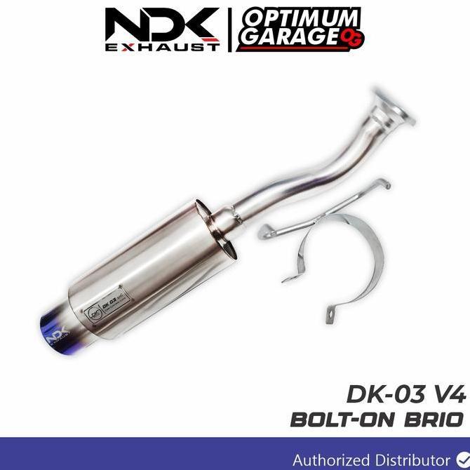 MUFFLER BOLT ON BRIO DK03V4 KNALPOT MOBIL NDK EXHAUST FULL BASS