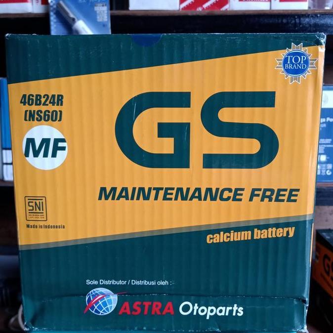 Aki mobil/ Genset/ GS Astra MF NS60/ GS MF NS 60/ Kering/ 12V 45 AH
