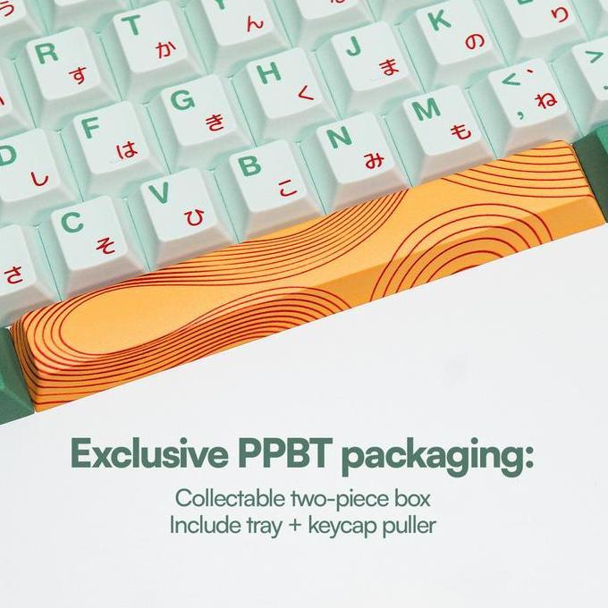 Play- Ppbt Matcha Pbt Dye Sub Keycaps By Press Play