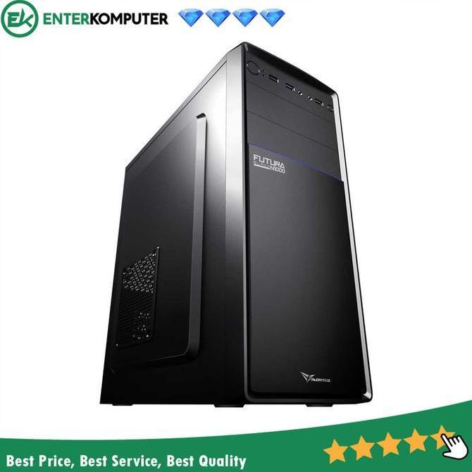 Rex- Casing Powerlogic Futura Black N1000/N2000 - Tanpa Psu