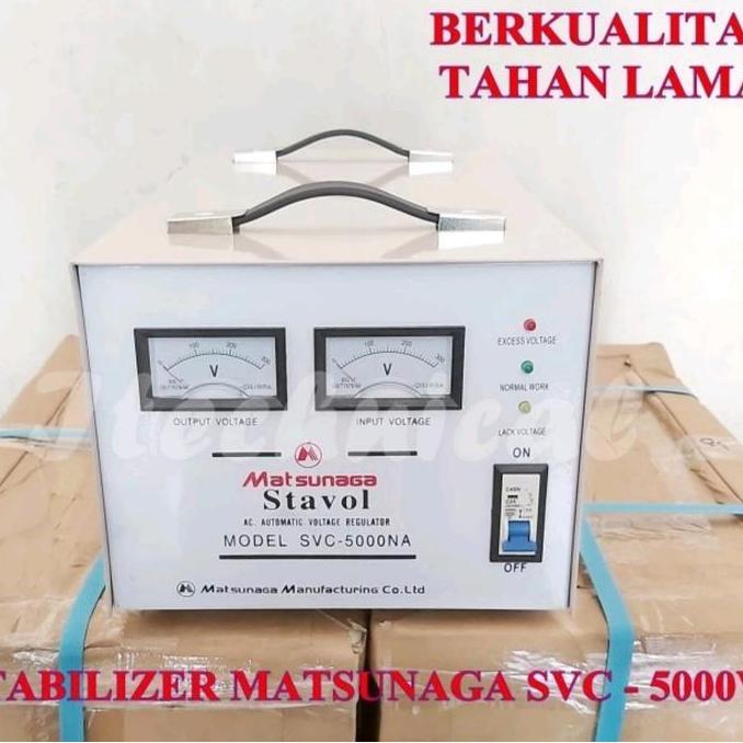 Stavolt SVC 5000W Matsunaga / Stabilizer SVC 5000VA MTS / 5000 Watt