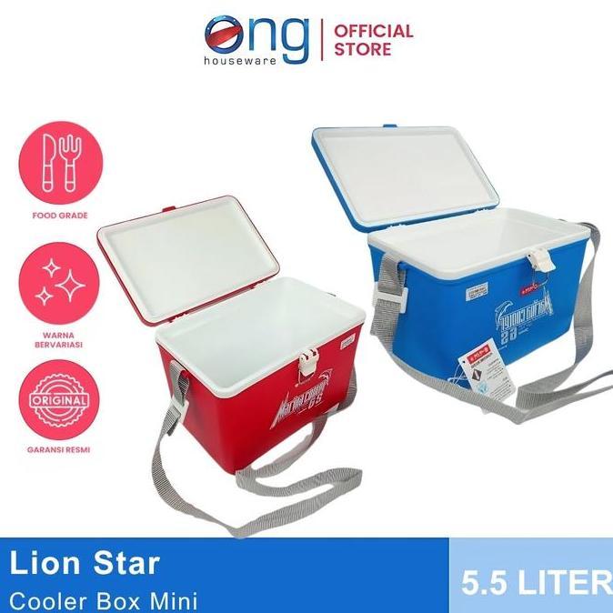 Yubo- Ong Housere - Marina Cool Box Cooler Box Kotak Box Es Mini 6S Lion Star 5.5 Liter I-15