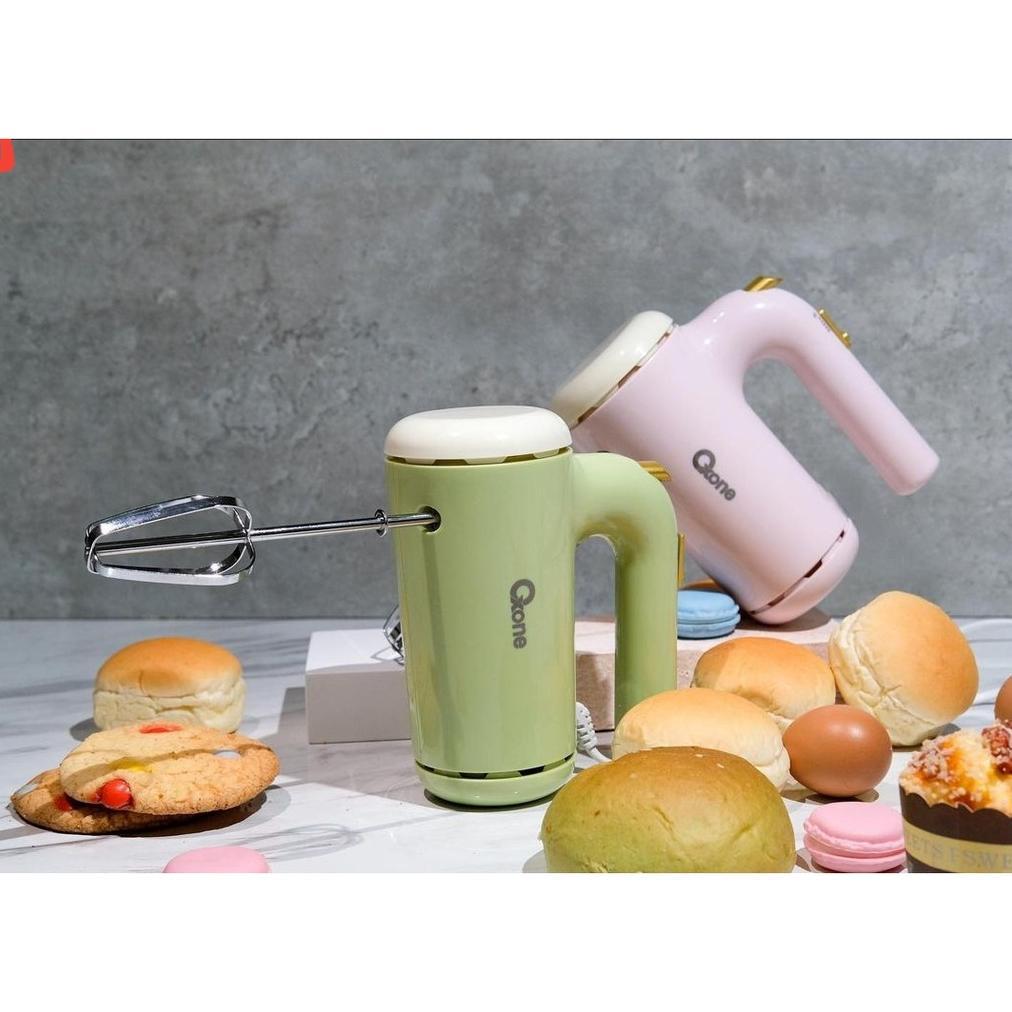 OXONE HAND MIXER OX-203 PINK & GREEN MATCHA