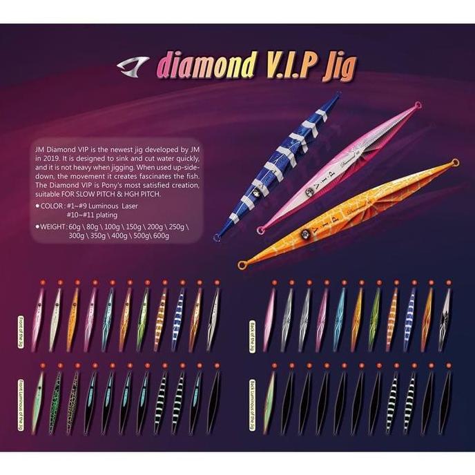 HARGA DISC - Jigging Master 350gr Diamond VIP Metal Jig - Umpan Mancing Pancing MJ