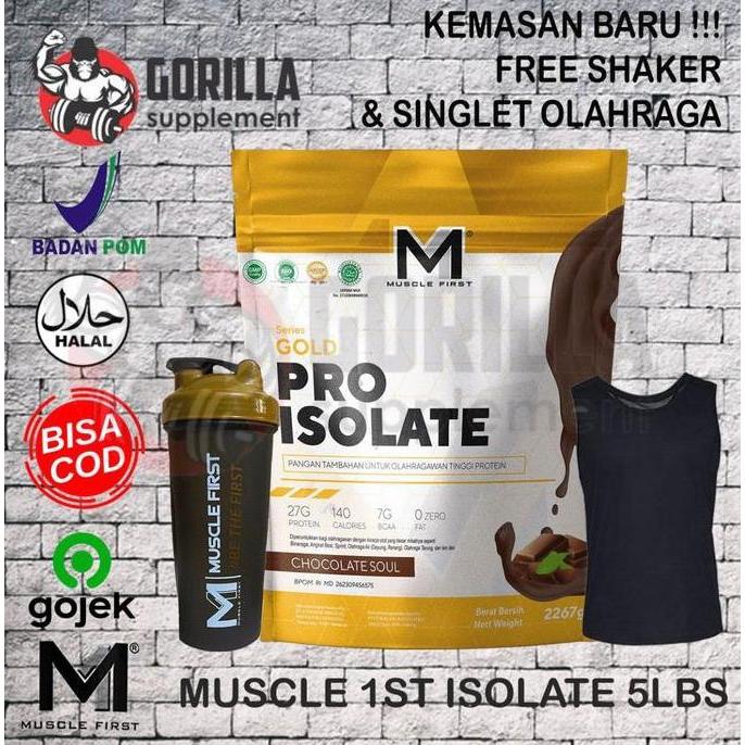 Muscle First Pro Isolate 5 Lbs - 2250 Gram Whey Protein Isolate Terbaru 