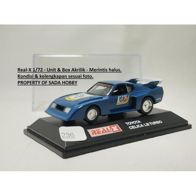 REAL-X 1/72 TOYOTA CELICA LB TURBO BLUE FULLSET MIX99