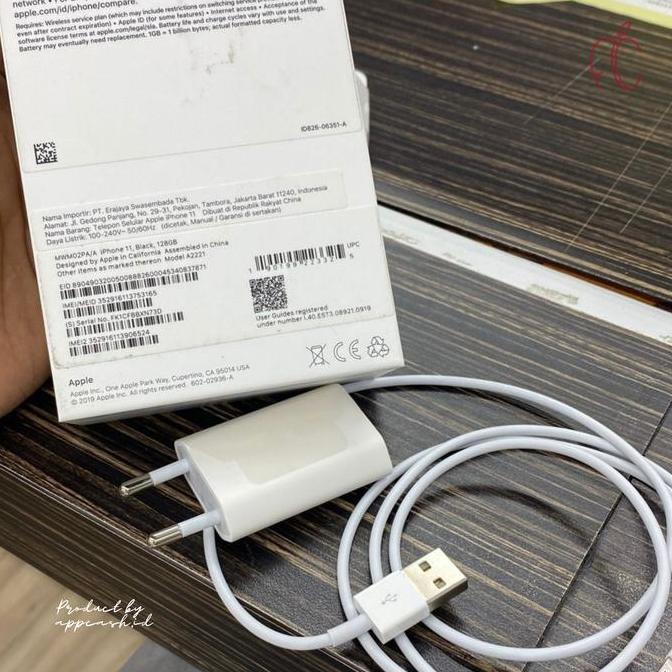 TERBARU - Charger iphone 11 ibox original apple usb lightning adapter 5wat ori