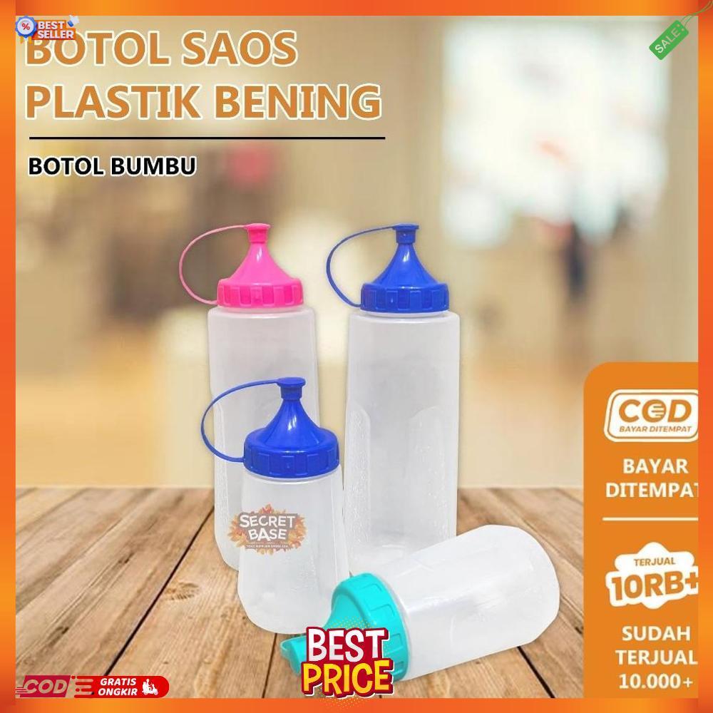 BOTOL KECAP - Botol Saos Plastik / Botol Saus Estetik / Tempat Sambal