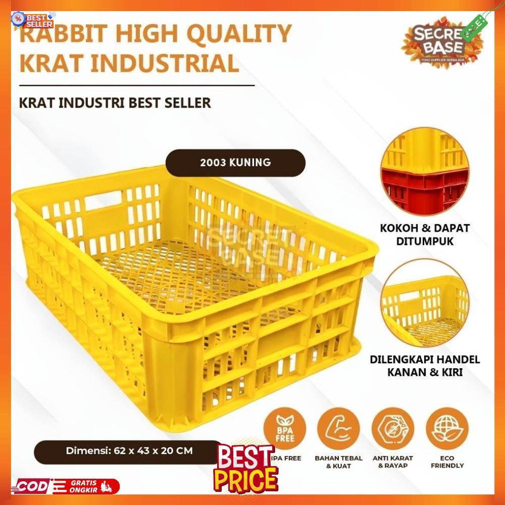 RABBIT HIGH QUALITY KRAT INDUSTRIAL 2003 - Keranjang Serbaguna / Krat Industri Tebal