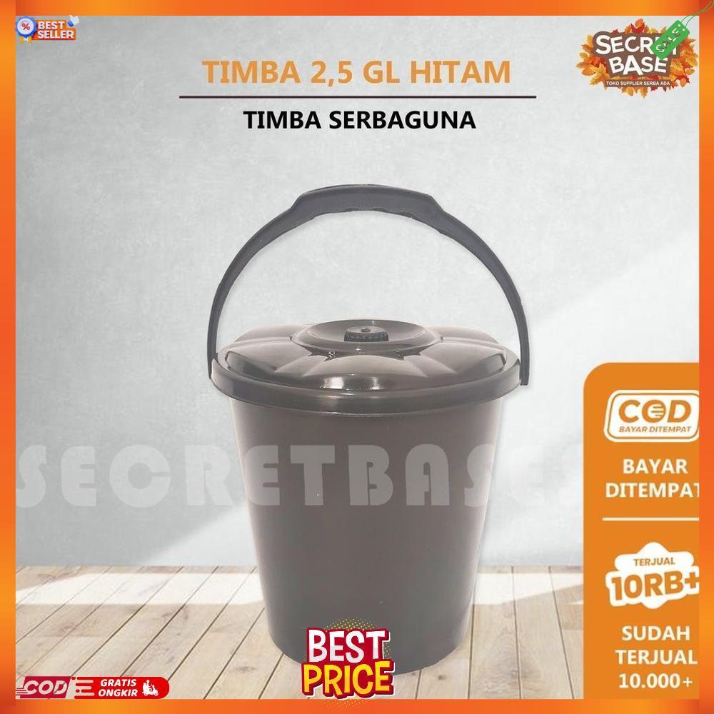 TIMBA AIR TUTUP - Gagang / Timba Plastik / Ember Tutup / Ember Murah